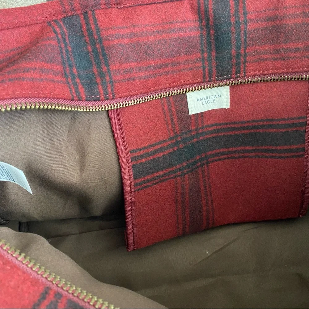 American Eagle Outfitters red plaid